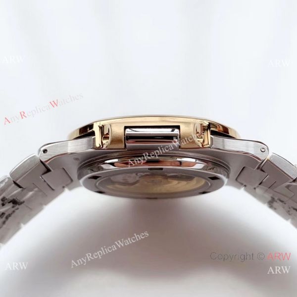 Highest Quality Copy Patek Philippe Nautilus Two Tone Black Watch Swiss Grade 1 Highest Quality Copy Patek Philippe Nautilus Two Tone Black Watch Swiss Grade 1