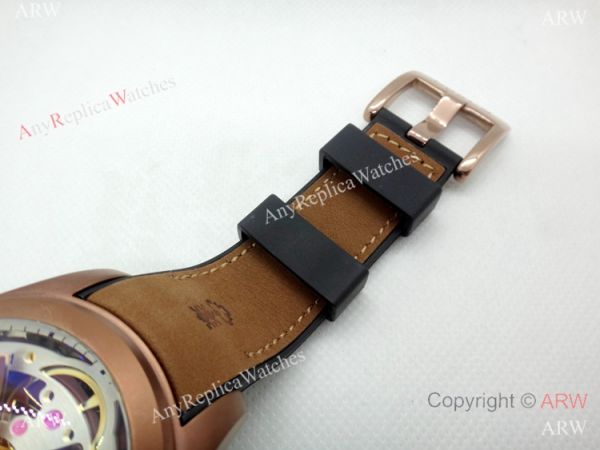 Copy Corum Bubble Squelette Automatic Watch Brown Case White Face Copy Corum Bubble Squelette Automatic Watch Brown Case White Face
