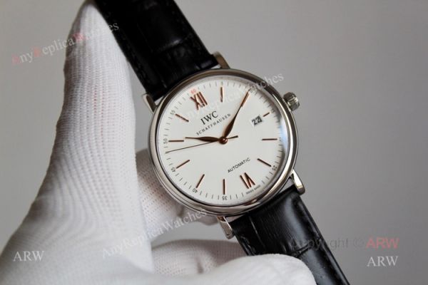 High End Replica IWC Schaffhausen Portofino White Dial rose gold markers Automatic Watch High End Replica IWC Schaffhausen Portofino White Dial rose gold markers Automatic Watch