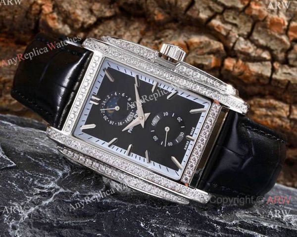 Replica Patek Philippe Gondolo SS Diamonds Watch White Moonphase Dial Replica Patek Philippe Gondolo SS Diamonds Watch White Moonphase Dial