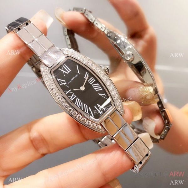 Cartier Mini Tonneau White MOP Dial Stainless Steel women Watch Best Replica Cartier Mini Tonneau White MOP Dial Stainless Steel women Watch Best Replica