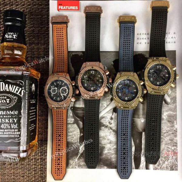 Fake Hublot Geneve Big Bang Unico King Chronograph Watches Silver Case 45mm Fake Hublot Geneve Big Bang Unico King Chronograph Watches Silver Case 45mm