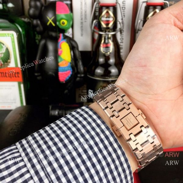 Audemars Piguet Royal Oak Skeleton Replica Watch Rose Gold Case Audemars Piguet Royal Oak Skeleton Replica Watch Rose Gold Case