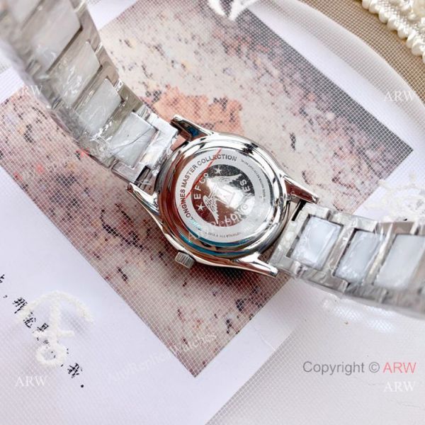 Copy Longines Quartz watches White Ceramic Rose Gold Sapphire glass Copy Longines Quartz watches White Ceramic Rose Gold Sapphire glass