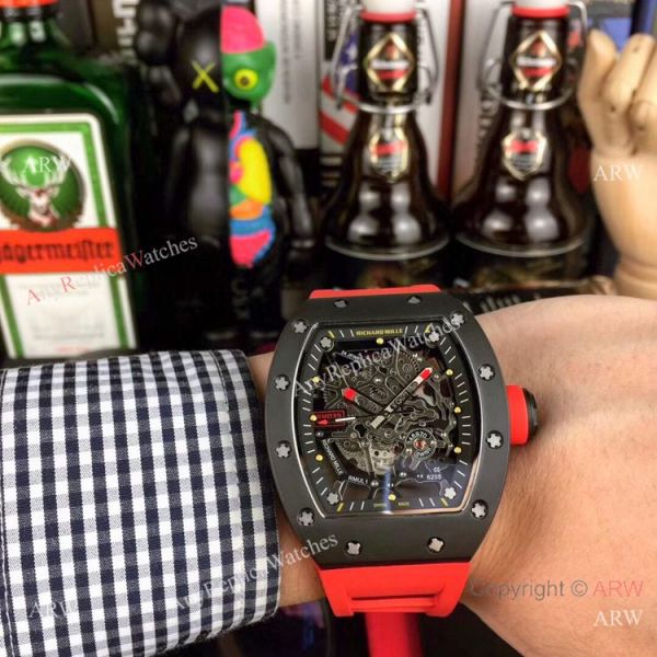 Richard Mille AAA Watches RM035 AMERICAS Red Rubber Strap Richard Mille AAA Watches RM035 AMERICAS Red Rubber Strap