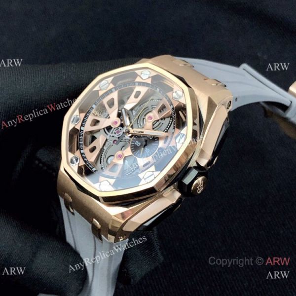 New Copy Audemars Piguet Royal Oak Offshore Limited Edition Watch Rose Gold Grey Face New Copy Audemars Piguet Royal Oak Offshore Limited Edition Watch Rose Gold Grey Face