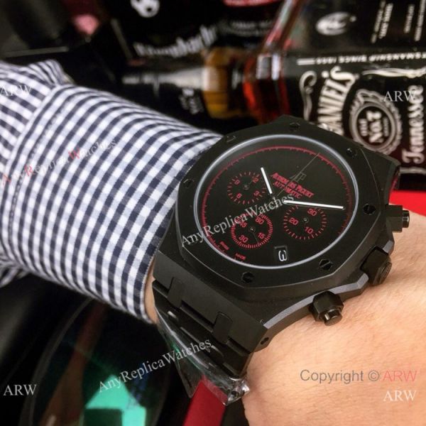 Copy Audemars Piguet Royal Oak Chrono Watches Blacksteel Green Sub-dials Copy Audemars Piguet Royal Oak Chrono Watches Blacksteel Green Sub-dials
