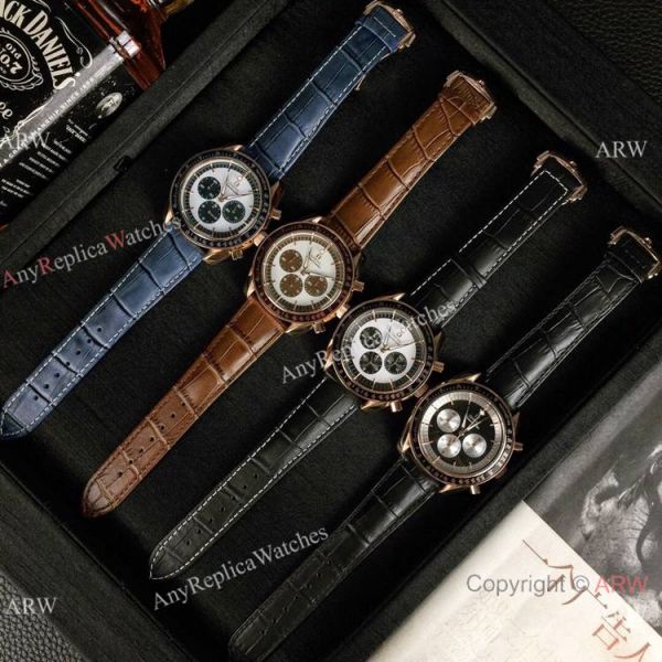High Quality Omega Clone Watch Omega Speedmaster Chrono Rose Gold Brown Watch High Quality Omega Clone Watch Omega Speedmaster Chrono Rose Gold Brown Watch