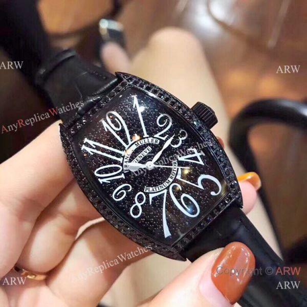 Franck Muller Platinum Rotor Black Diamond Men Watch Knock off Watches China Franck Muller Platinum Rotor Black Diamond Men Watch Knock off Watches China