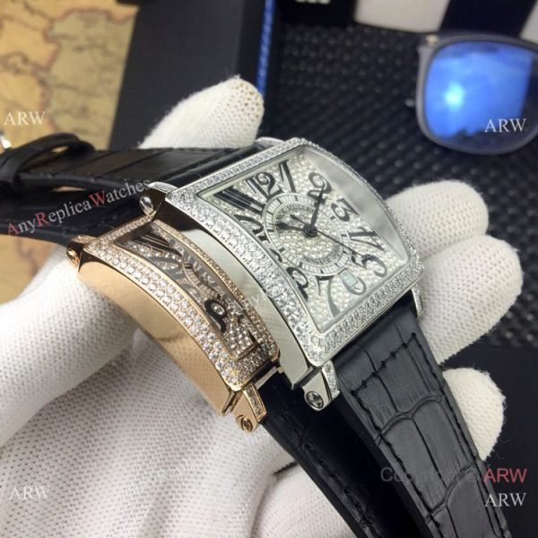 Replica Franck Muller Master Square Automatic Watch Rose Gold Diamond Arabic Dial Replica Franck Muller Master Square Automatic Watch Rose Gold Diamond Arabic Dial