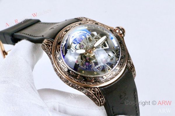 Corum Bubble Squelette &8216;Tattoo Rose Gold Watch Replica Corum Watches Corum Bubble Squelette &8216;Tattoo Rose Gold Watch Replica Corum Watches