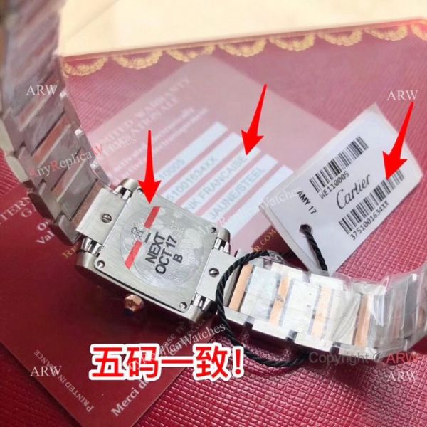 Copy Cartier Tank CC708177 Two Tone Rose Gold 25mm watch for Sale Copy Cartier Tank CC708177 Two Tone Rose Gold 25mm watch for Sale
