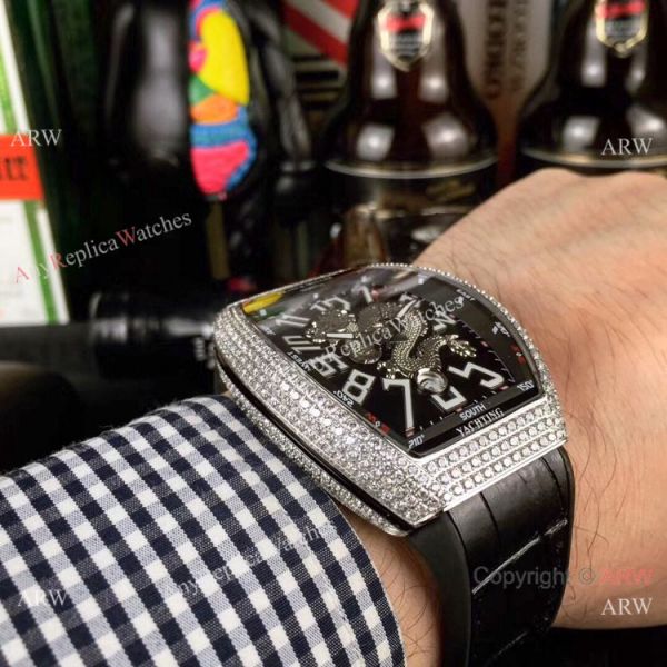 Replica Franck Muller Vanguard limited Edition Dragon King Watch SS Diamond Replica Franck Muller Vanguard limited Edition Dragon King Watch SS Diamond
