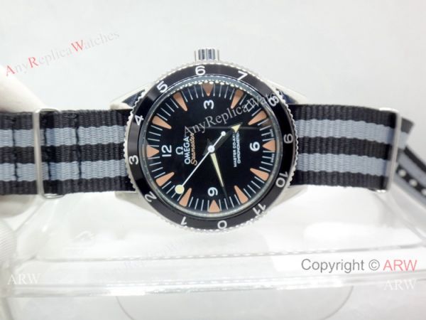 Omega Seamaster 300 Spectre Watch Replica Nato Strap Stainless Steel Case Omega Seamaster 300 Spectre Watch Replica Nato Strap Stainless Steel Case