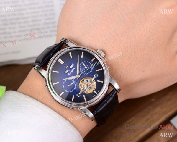 Buy Replica Omega Grand Complications Watches SS Brown Leather Strap Buy Replica Omega Grand Complications Watches SS Brown Leather Strap