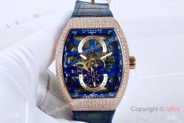Clone Franck Muller Vanguard Yachting Anchor Skeleton Diamond Watch ARW Watches Clone Franck Muller Vanguard Yachting Anchor Skeleton Diamond Watch ARW Watches