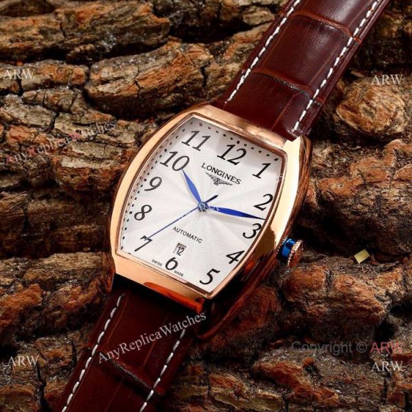 Copy Longines Evidenza Men Watches Black Dial Black Leather Strap Copy Longines Evidenza Men Watches Black Dial Black Leather Strap