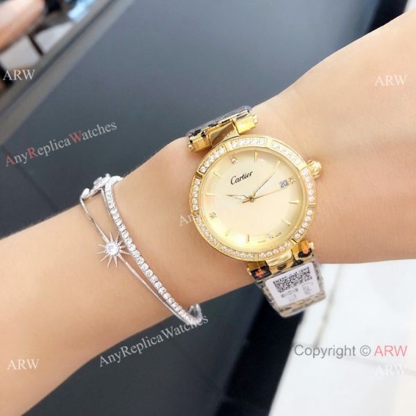 Replica Cartier Pasha de 35mm Lady watch Leopard Strap Replica Cartier Pasha de 35mm Lady watch Leopard Strap