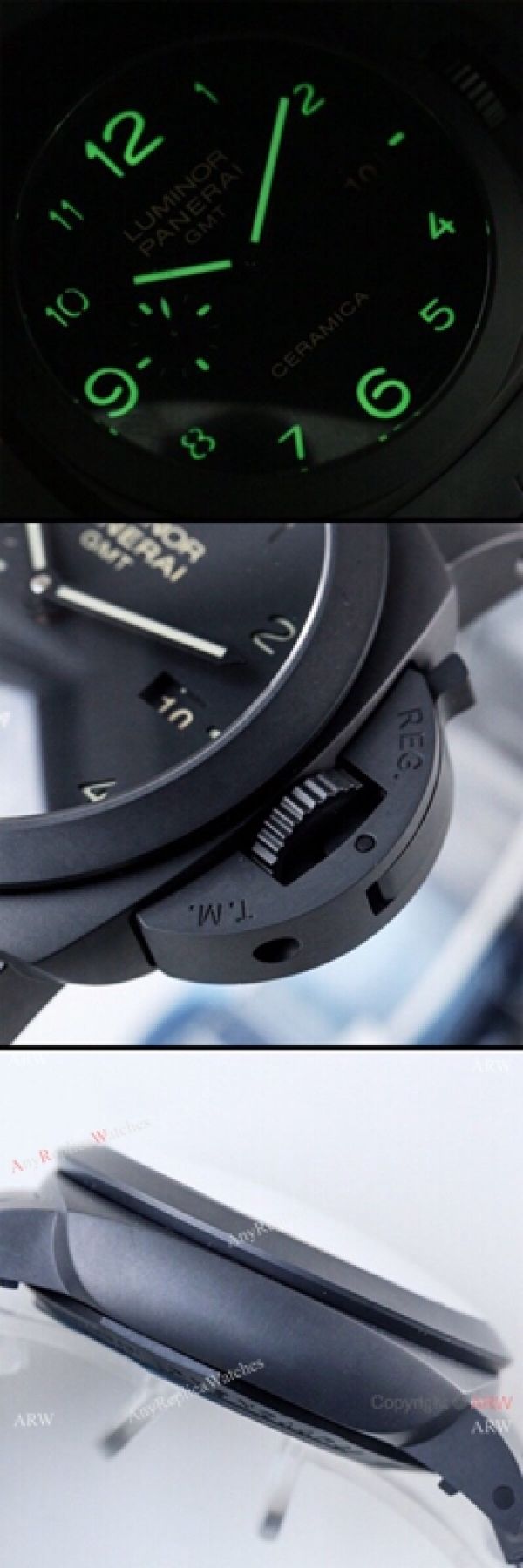 (VS) Swiss Replica Luminor 1950 44 GMT Ceramica Panerai Bracelet PAM438 (VS) Swiss Replica Luminor 1950 44 GMT Ceramica Panerai Bracelet PAM438