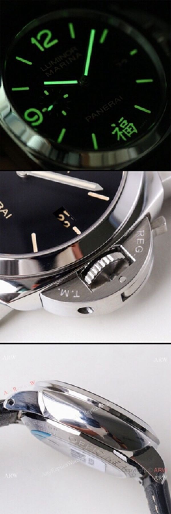 (VS) Swiss Replica Panerai Luminor 1950 Marina SS Black Dial Watch 44mm (VS) Swiss Replica Panerai Luminor 1950 Marina SS Black Dial Watch 44mm