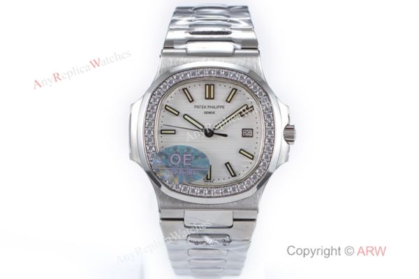 OE Factory Best Replica Patek Philippe 5711 G Nautilus SS Diamond Watches OE Factory Best Replica Patek Philippe 5711 G Nautilus SS Diamond Watches