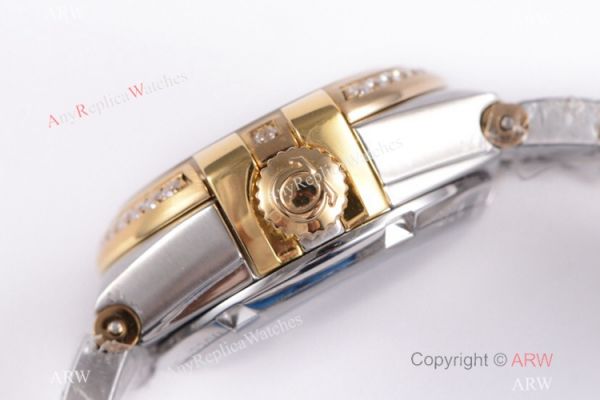 Swiss Copy Omega Constellation 27mm 2-Tone White Mother of Pearl Dial Watch Swiss Copy Omega Constellation 27mm 2-Tone White Mother of Pearl Dial Watch