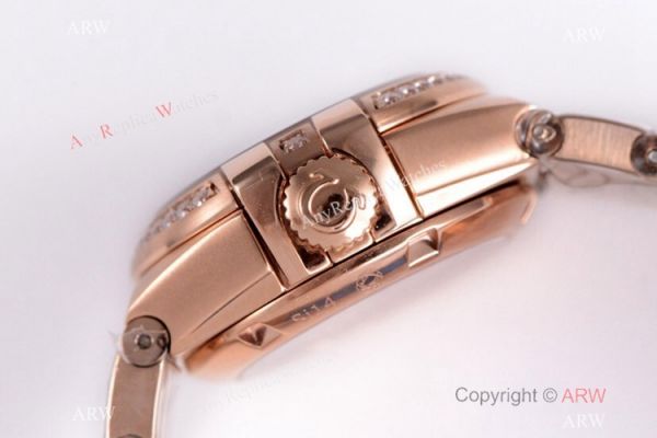 Swiss Replica Omega Constellation Rose Gold Diamond 27mm Watch 2019 New Swiss Replica Omega Constellation Rose Gold Diamond 27mm Watch 2019 New
