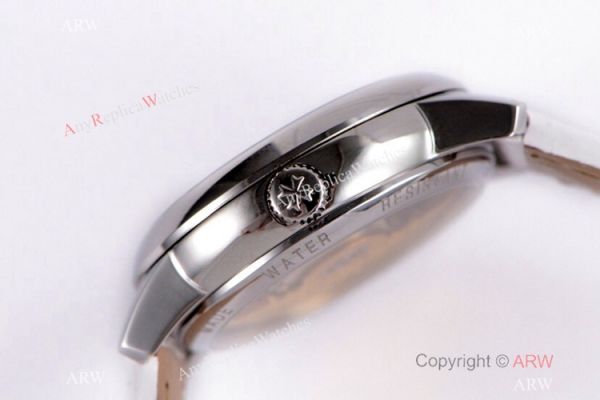 (VC) Swiss Grade Vacheron Constantin Patrimony Watch Vacheron Constantin Geneve Fake White Leather Strap (VC) Swiss Grade Vacheron Constantin Patrimony Watch Vacheron Constantin Geneve Fake White Leather Strap