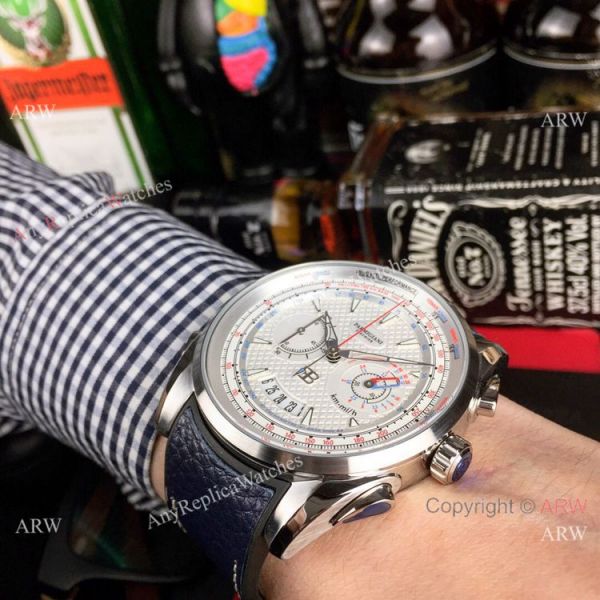 New Copy Parmigiani Fleurier SS Blue Chronograph Dial Watches 45mm New Copy Parmigiani Fleurier SS Blue Chronograph Dial Watches 45mm