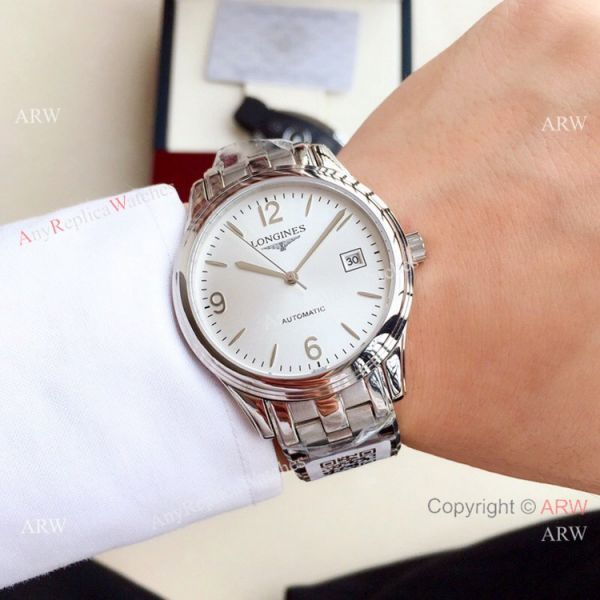 New Replica Longines Flagship 2-Tone Silver Dial Watches 40mm New Replica Longines Flagship 2-Tone Silver Dial Watches 40mm