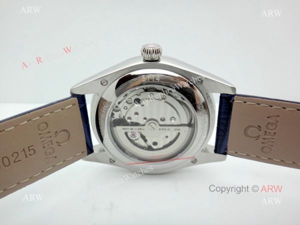 Low Price Omega Seamaster Automatic Watch Blue Leather Strap Low Price Omega Seamaster Automatic Watch Blue Leather Strap