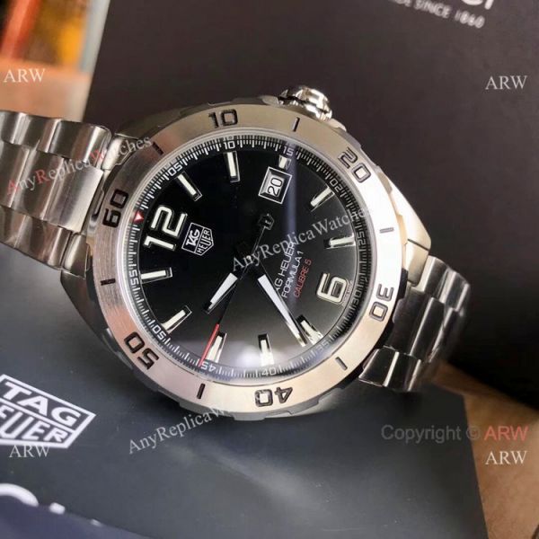 Swiss Tag Heuer Formula 1 CALIBRE 5 Bracelet Stainless Steel Black Face Swiss Tag Heuer Formula 1 CALIBRE 5 Bracelet Stainless Steel Black Face