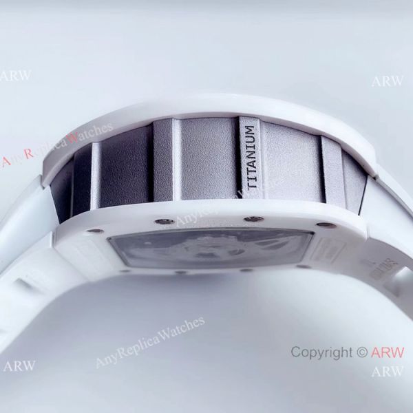KV Factory Swiss 7750 Richard Mille RM 011-FM Polo Club Saint Tropez White Ceramic Watch Richard Mille AAA KV Factory Swiss 7750 Richard Mille RM 011-FM Polo Club Saint Tropez White Ceramic Watch Richard Mille AAA