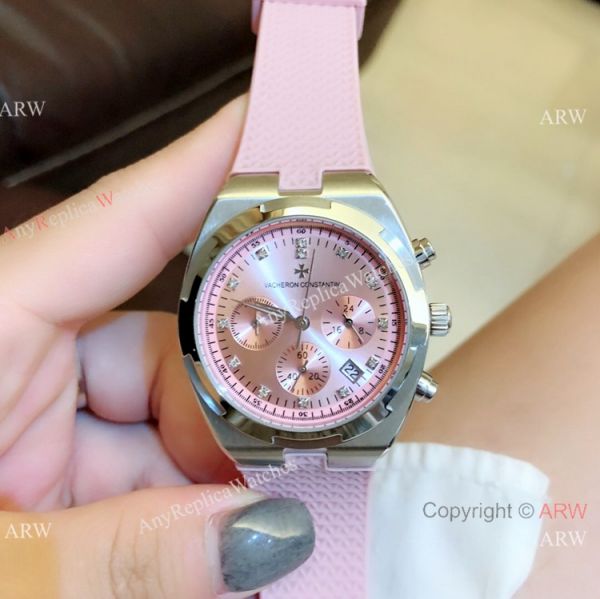 Fake Vacheron Constantin Overseas Chrono Watch Rose Gold Silver Dial Fake Vacheron Constantin Overseas Chrono Watch Rose Gold Silver Dial