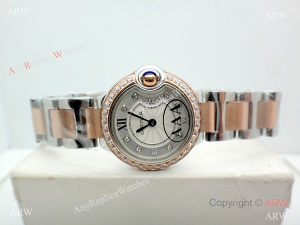Knock off Ballon Bleu de Cartier 2-Tone Rose Gold 28mm Lady Watch Knock off Ballon Bleu de Cartier 2-Tone Rose Gold 28mm Lady Watch