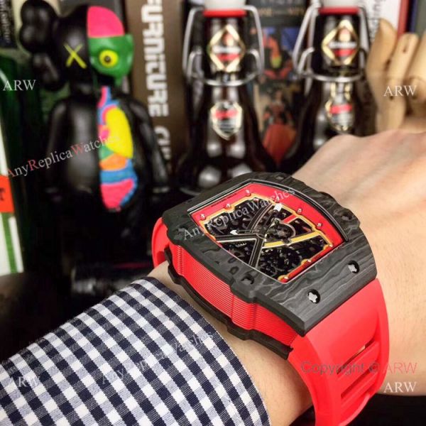 Swiss Copy Richard Mille RM67-02 Automatic Watch NTPT Carbon Skeletal Dial 48mm Swiss Copy Richard Mille RM67-02 Automatic Watch NTPT Carbon Skeletal Dial 48mm