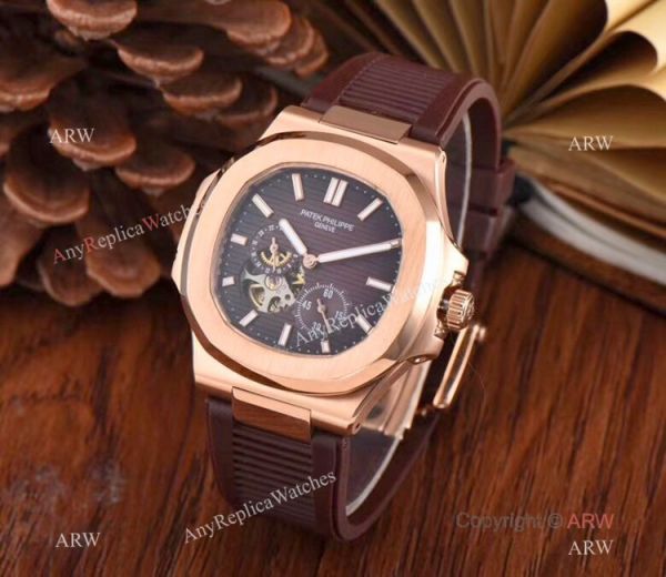Copy Patek Philippe Nautilus Flying Tourbillon 42mm Watch White Rubber Band Copy Patek Philippe Nautilus Flying Tourbillon 42mm Watch White Rubber Band