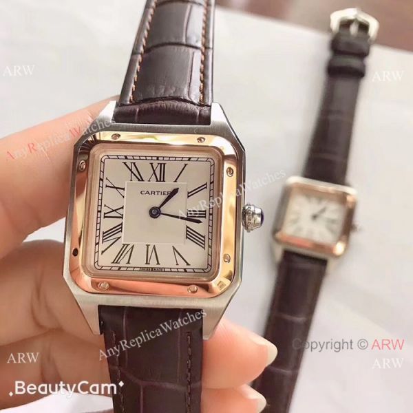 Japan Grade New Cartier Watches Cartier Santos Dumont 2 Tone Rose Gold Japan Grade New Cartier Watches Cartier Santos Dumont 2 Tone Rose Gold