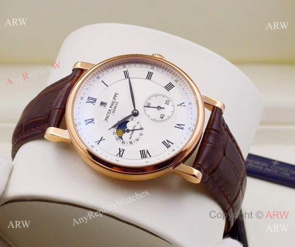 Best Replica Patek Philippe Moonphase Rose Gold White Dial Watch Best Replica Patek Philippe Moonphase Rose Gold White Dial Watch