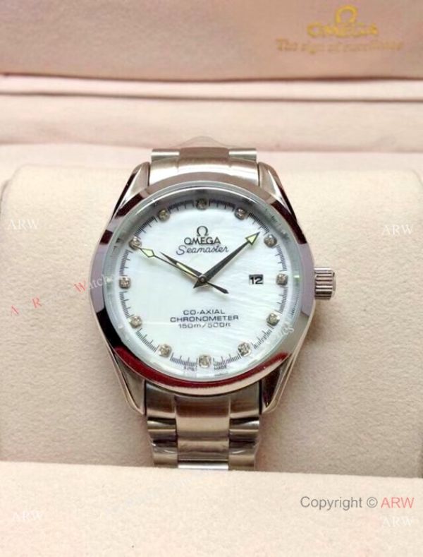Copy Omega Seamaster 39mm Watch Black Dial Diamond Marker Copy Omega Seamaster 39mm Watch Black Dial Diamond Marker