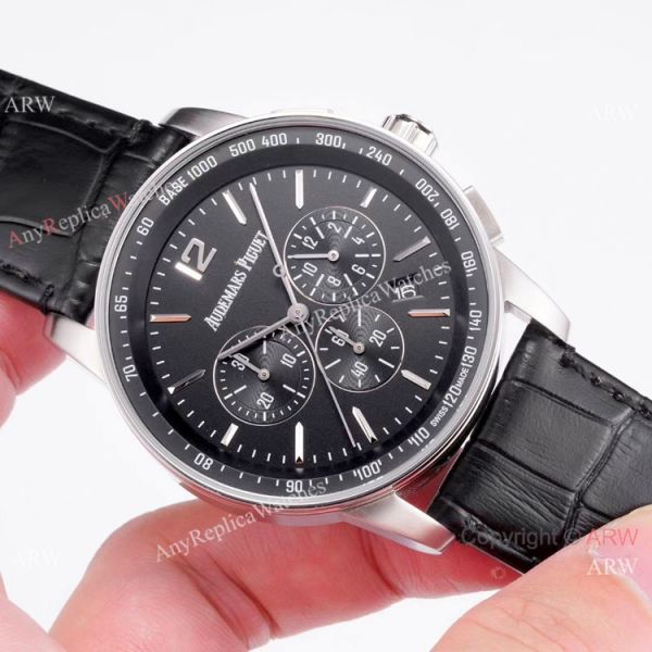 Replica Audemars Piguet New Code 11.59 Collection SS Black Dial Replica Audemars Piguet New Code 11.59 Collection SS Black Dial