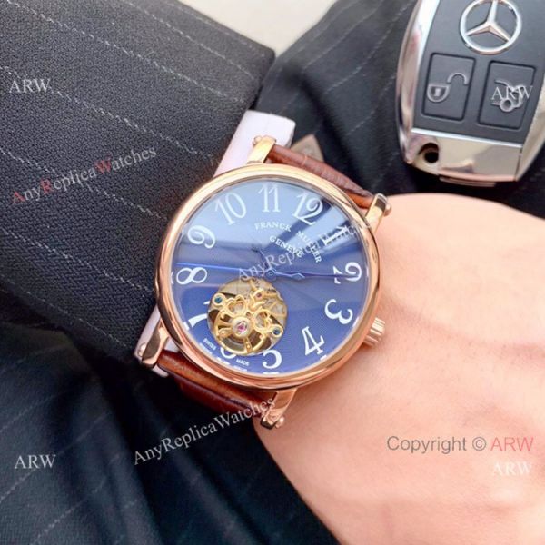 Clone Franck Muller Geneve Tourbillon Rose Gold Men Watch 42mm Clone Franck Muller Geneve Tourbillon Rose Gold Men Watch 42mm
