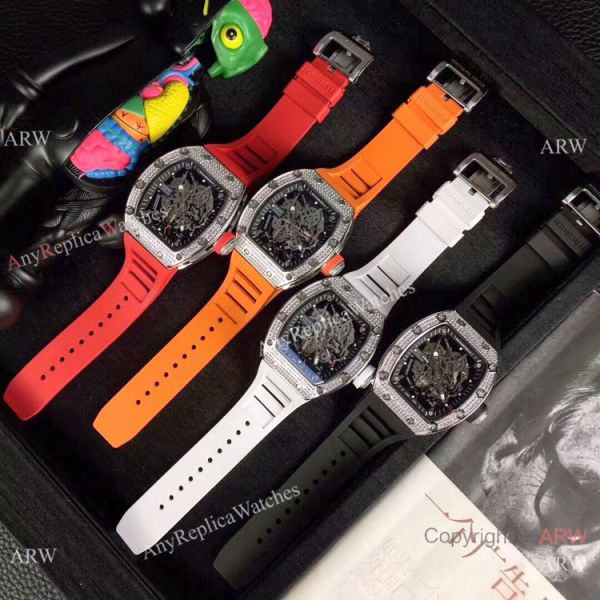 Swiss Replica Richard Mille RM035 Americas Diamond Red Rubber Watch Swiss Replica Richard Mille RM035 Americas Diamond Red Rubber Watch