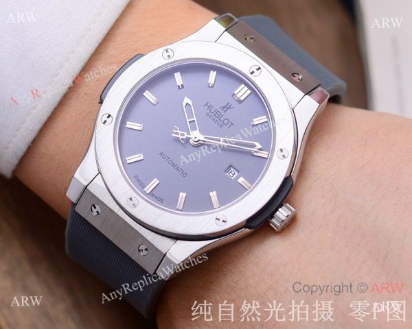 Copy Hublot Classic Fusion Watch 42mm SS Case Purple Dial Copy Hublot Classic Fusion Watch 42mm SS Case Purple Dial
