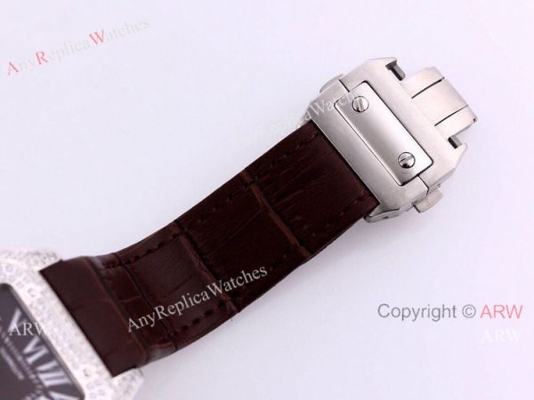 Buy Replica Cartier Santos Diamond Automatic Wrist SS Chocolate Dial Buy Replica Cartier Santos Diamond Automatic Wrist SS Chocolate Dial