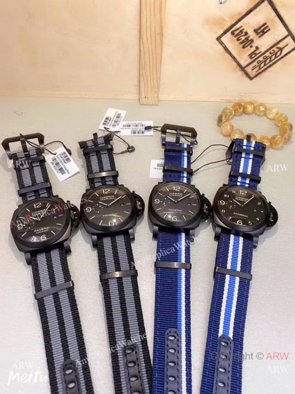 New Copy Panerai Luminor Marina Nato Strap Black Case Watches New Copy Panerai Luminor Marina Nato Strap Black Case Watches