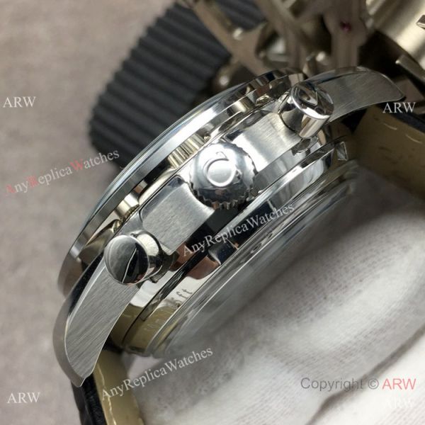 (OM) Swiss Replica Omega Speedmaster Racing Master Chronomeyer Watch Black Leather Strap (OM) Swiss Replica Omega Speedmaster Racing Master Chronomeyer Watch Black Leather Strap