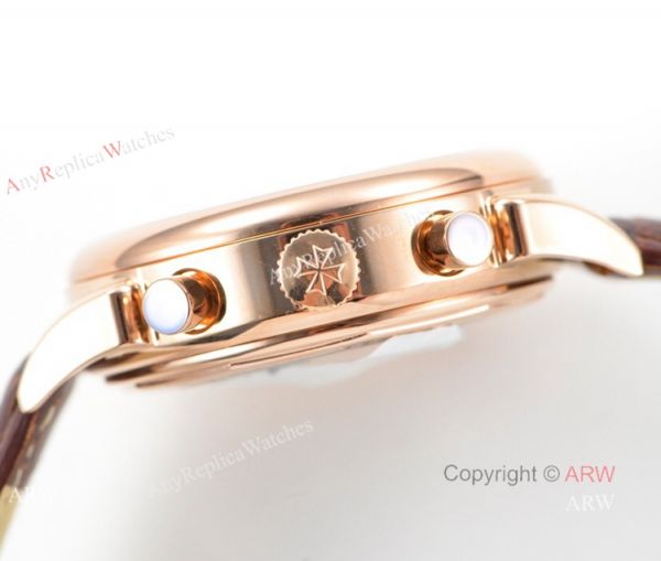 Swiss Replica Vacheron Constantin Geneve Rose Gold White Dial Watch 42mm Swiss Replica Vacheron Constantin Geneve Rose Gold White Dial Watch 42mm