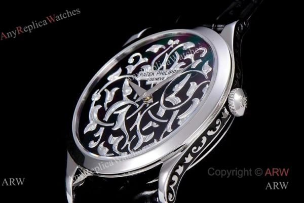 New Patek Philippe 5088 Calatrava Engraved Black Dial Replica Watches New Patek Philippe 5088 Calatrava Engraved Black Dial Replica Watches