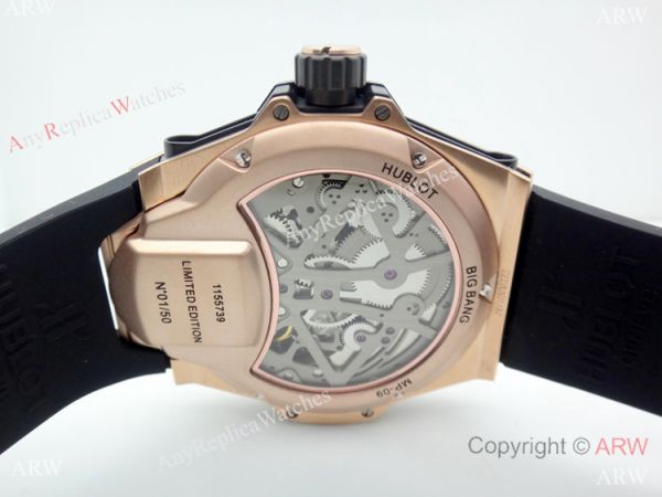 AAA Replica Hublot MP-09 Tourbillon Bi-Axis 49mm Watch Rose Gold Quartz Movement AAA Replica Hublot MP-09 Tourbillon Bi-Axis 49mm Watch Rose Gold Quartz Movement